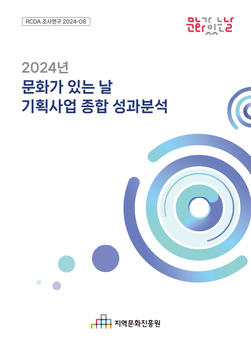 2024 문화가 있는 날 기획사업 종합 성과분석 표지